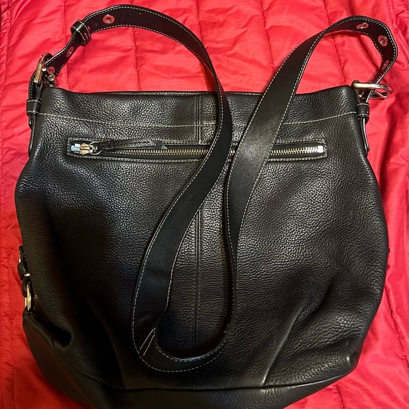 Coach Bags Coach Soft Black Leather Shoulder Bag Poshmark